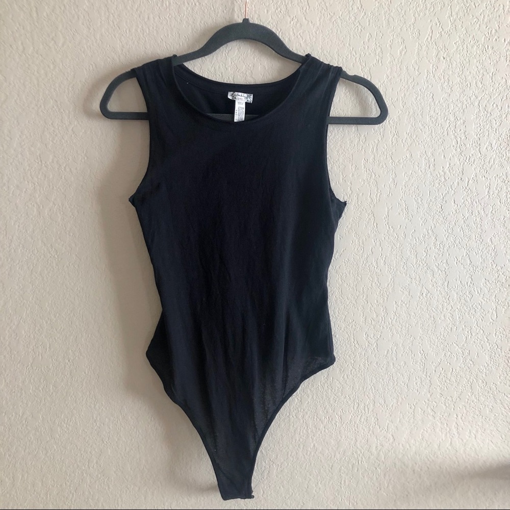 Free People black tank top body suit, XS